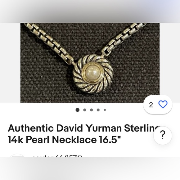 David Yurman Jewelry - Authentic David Yurman Pearl necklace